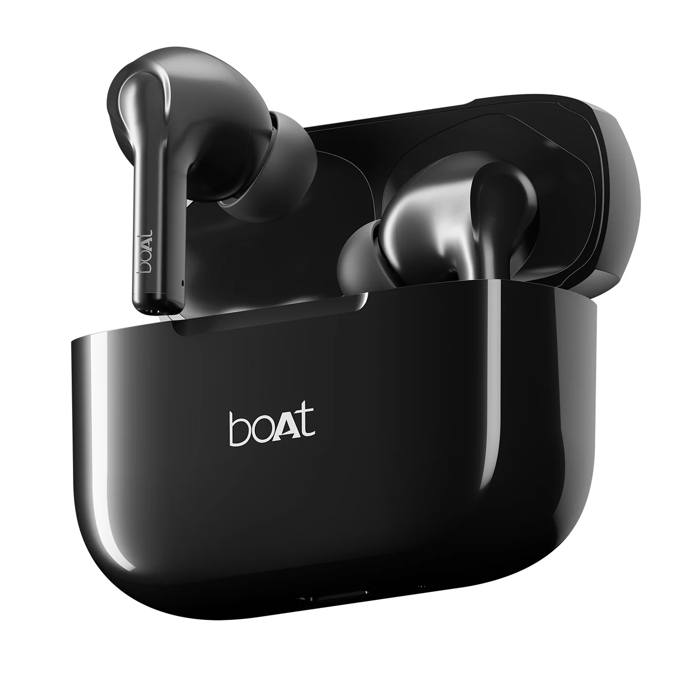 boAt Airdopes 161, Adv 4Mic ENx, 50H Battery,Fast Charge,13mm Driver, Metallic Finish Bluetooth Headset (Carbon Black, True Wireless)